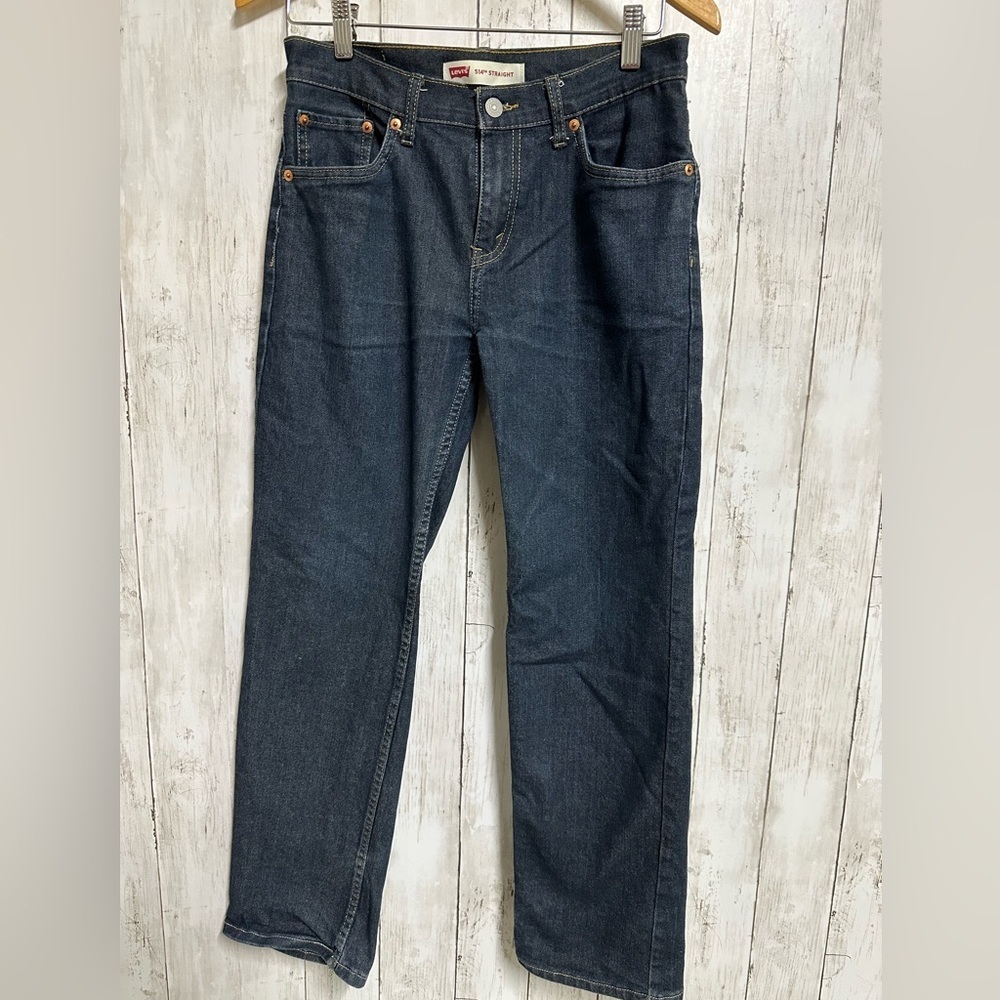 Levi's Dark Blue Straight Jeans Size 28x28